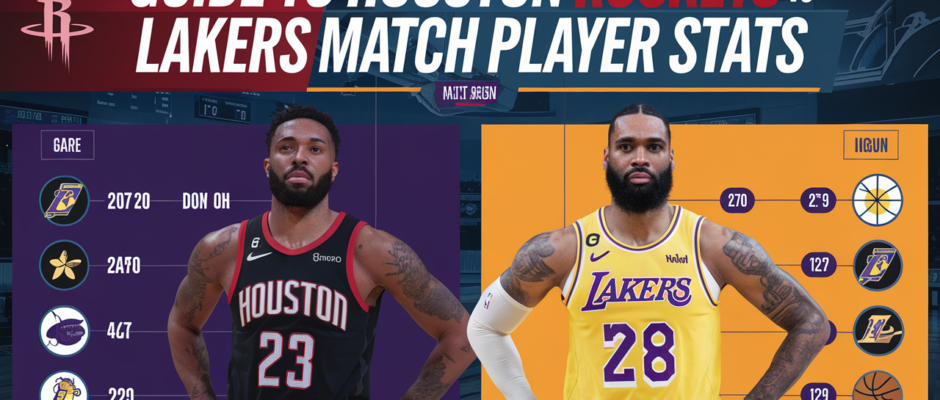 houston rockets vs lakers match player stats