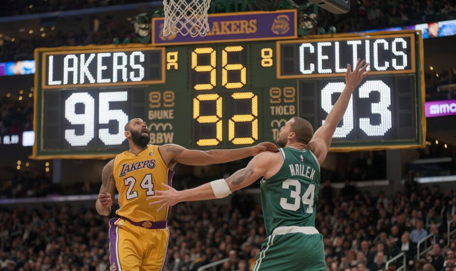 lakers vs boston celtics match player stats