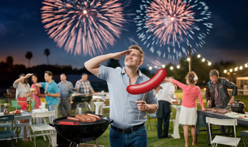 red ruby hotdogs salute firework