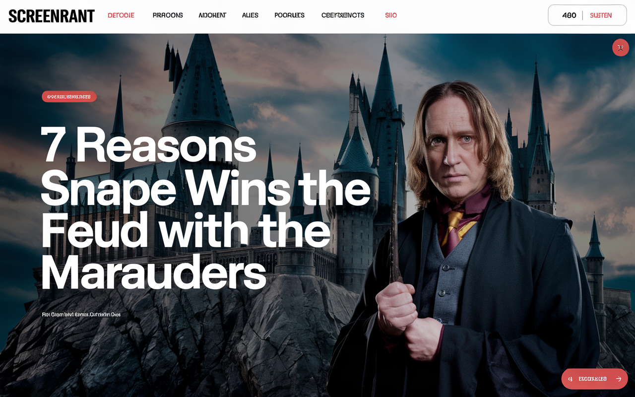 7 Reasons Snape Wins the Feud with the Marauders Screenrant